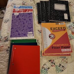 12ct Assorted Notebook,Filler Paper, And Composition Notebook Set